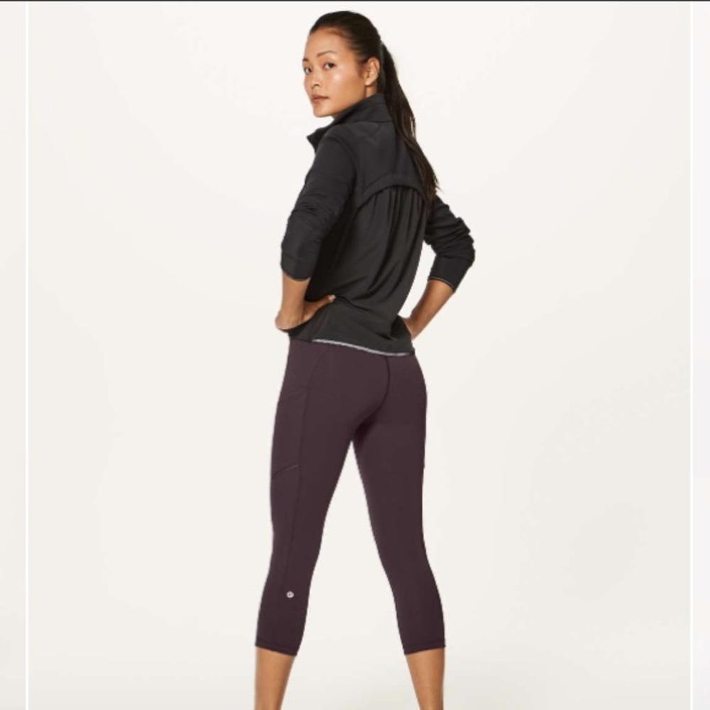 Lululemon Speed Up Crop 21"- Pelt - size 6